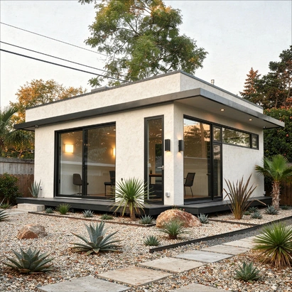 Detached ADU and backyard home construction project in Los Angeles